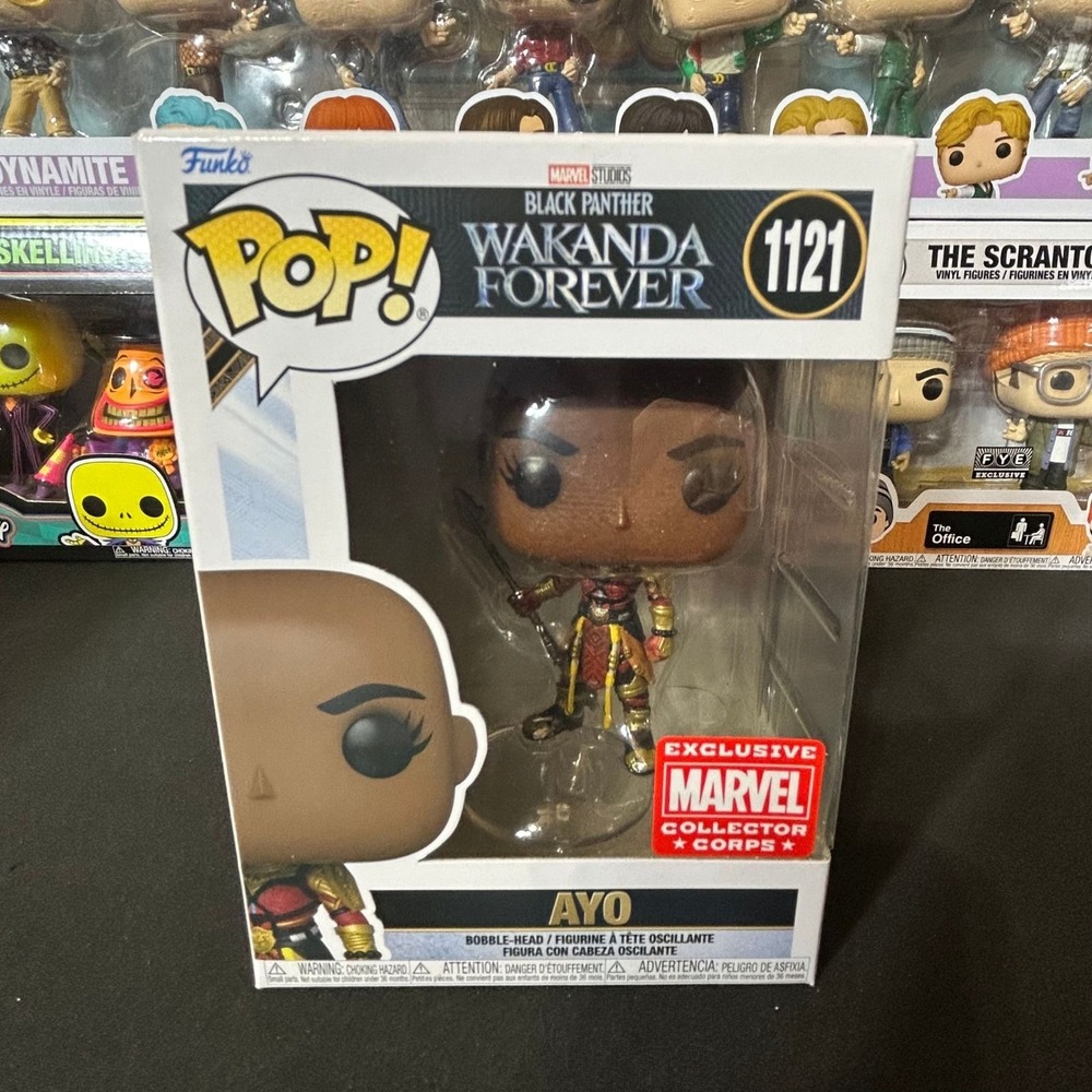 Funko Pop Marvel Black Panther Wakanda Forever Ayo 1121 Collector Corps Excl